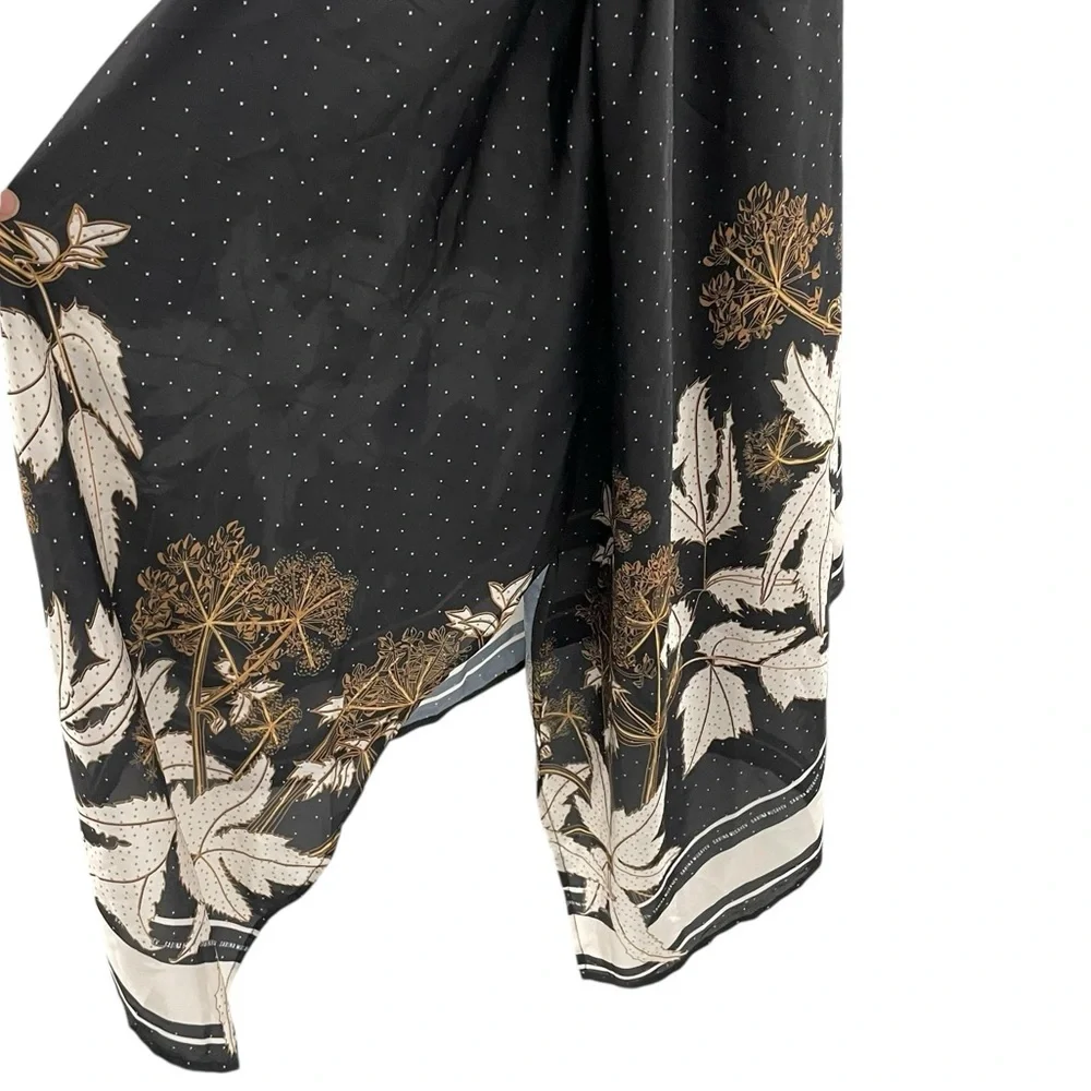 Sabina Musayev Teagan Satin Asymmetrical Handkerchief Dress - Picture 5 of 10